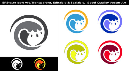 Nature Icon Vector with Color Variations | Editable EPS AI Eco Green Environment Symbol Design