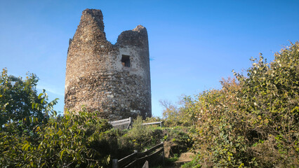 Vrdnik tower in Fruska Gora national park in autumn