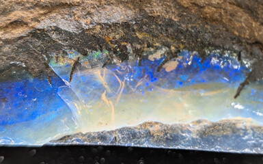 detail of opal mineral texture