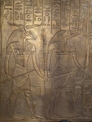 golden egyptian hieroglyphics
