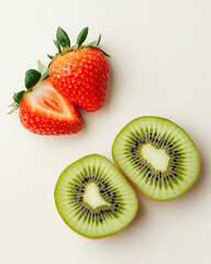 strawberry and kiwi fruit