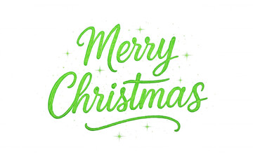 Merry christmas glitter script text overlaying transparent background, holiday greeting, festive wishes concept