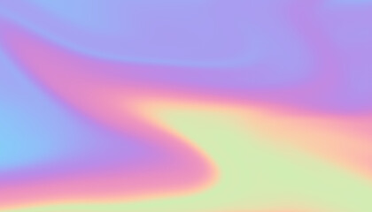 Abstract pastel gradient background with smooth fluid waves in soft rainbow colors for modern digital design