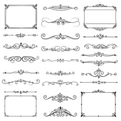 Obraz premium Ornate decorative borders and dividers