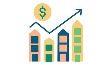 digital financial charts and growth 