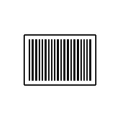Business inventory barcode icon isolated on white background
