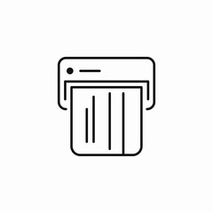 card payment machine icon sign vector