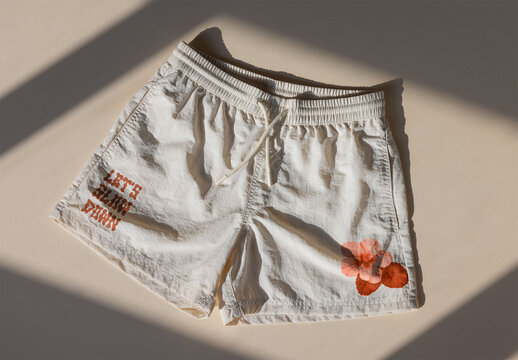 Mockup of Boys' Summer  Shorts