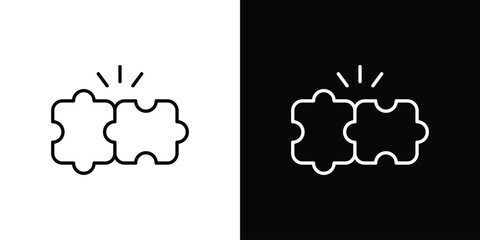 Compatibility icon. Thin linear vectors pack
