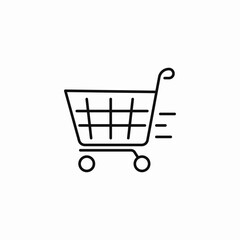 shopping cart icon icon sign vector