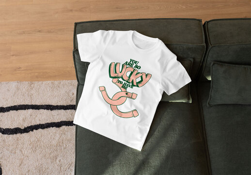 Simple White Children T-Shirt Mockup
