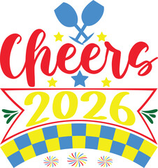 Happy new year vector t-shirt design 