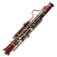 Naklejka premium Bassoon musical instrument isolated on transparent background PNG