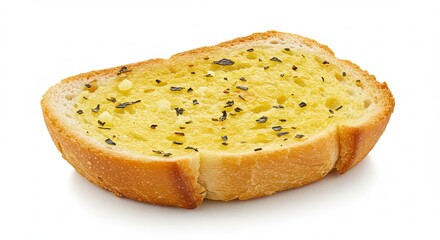 Delicious Garlic Bread Slice Toasted with Herbs and Spices.