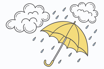 umbrella with rain