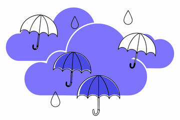 umbrella and rain