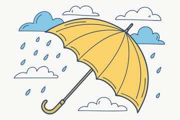 umbrella and clouds