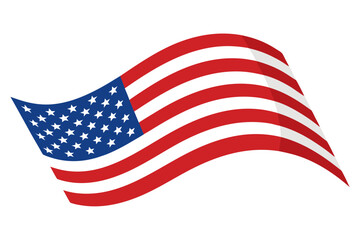 Obraz premium american flag vector illustration