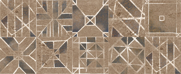 Abstract Organic Pattern. Leaves, Flowers Lines with Brush Strokes. Modern Printable Background Ornament. Abstract Organic Shape. Grounge Texture Walpaper. Leaf, Flowers Textile Background.