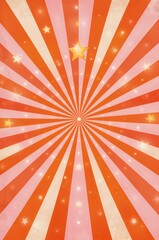 Sunburst Background Featuring Sun Rays and Orange Yellow Radiant Design