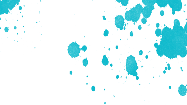 Watercolor splashes. Light blue watercolor paint splashes background PNG with transparent texture, abstract artistic ink stains pattern for web, print, textile, posters, packaging, creative design