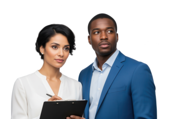 Professional Business Team Planning. Strategy and Collaboration on White.