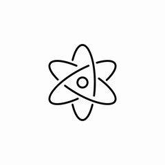 atomic structure diagram icon sign vector