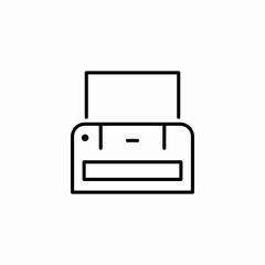 outline generic printer icon sign vector