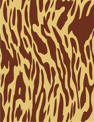Leopard print. Vector seamless pattern. Animal skin background with black and brown spots on beige backdrop. Abstract exotic safari texture. Jaguar, leo, puma cheetah fur pattern. Repeat design