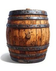 Wooden barrel, aged look