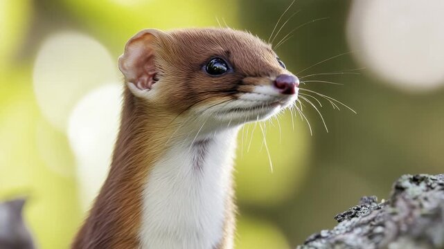 Close-up shot of a small animal sitting on a tree branch, great for environmental or nature-themed projects