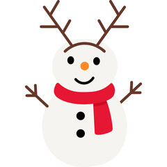 Cute Snowman Illustration