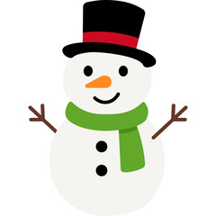 Cute Snowman Illustration