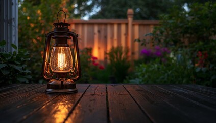 lantern in the garden