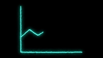 Stock market interface with glowing line chart HUD showing bulls and bears battling on screen. Invest HUD with glowing line chart on stock market UI displaying business trends and market fight. - Powered by Adobe