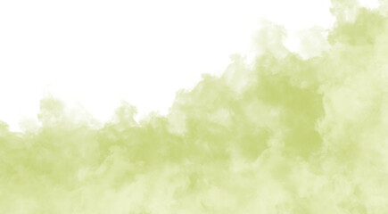 Ethereal yellow smoke billowing against a dark background