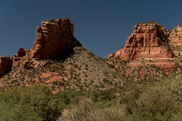 Fototapeta premium Twin Rock Buttes in Sedona