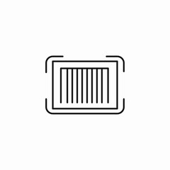 scannable product barcode icon sign vector