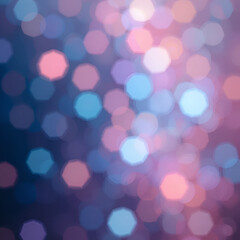 Fototapeta premium Bokeh polygonal pastel