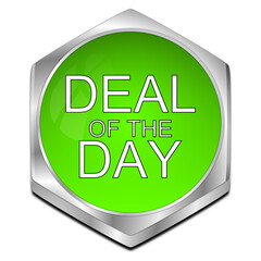 Deal of the Day Button - 3D illustration