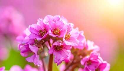 Obraz premium Close-up of vibrant pink flowers in bloom