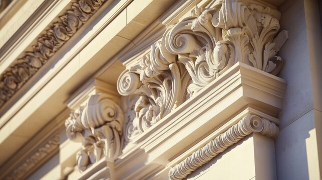 Architectural Details: Intricate Carving of Classical Capital