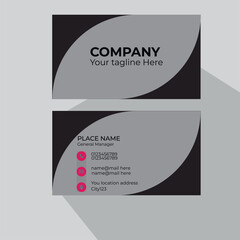Fototapeta premium Minimalist Geometric Business Card Template
