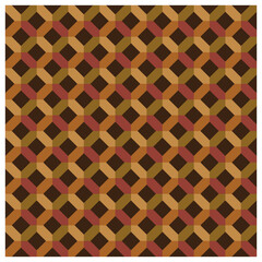 Seamless woven geometric pattern in brown and red tones vector illustration