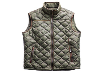 Quilted gilet (vest) isolated on white background