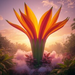 Flower bloom nature flower petals fantasy flower artwork