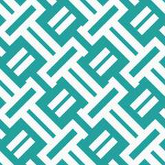 Seamless Abstract Teal Geometric Pattern