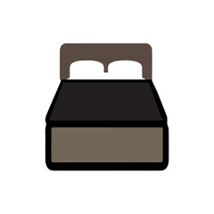 Double Bed Furniture Icon