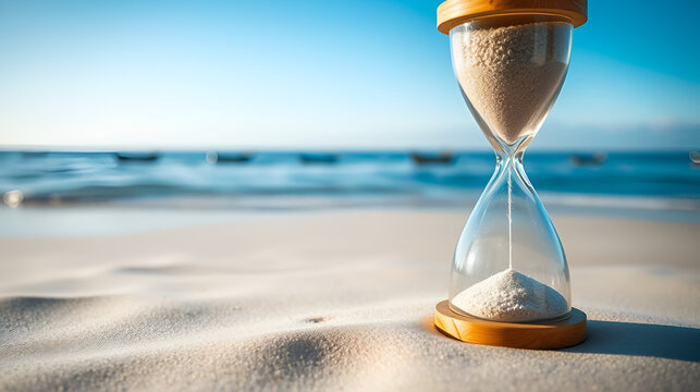 Hourglass with flowing sand (1)