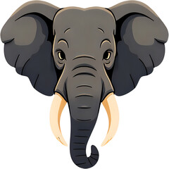 The Elephant's dark expression adds to the aura of ferocity and strength of the wild.